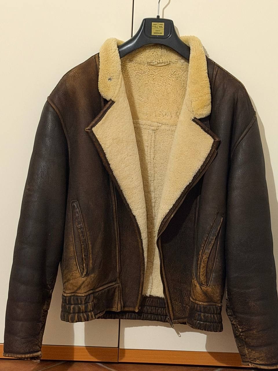 Other Montone Rovesciato Naturale Real Shearling artisanal jacket Size US L / EU 52-54 / 3 - 1 Thumbnail