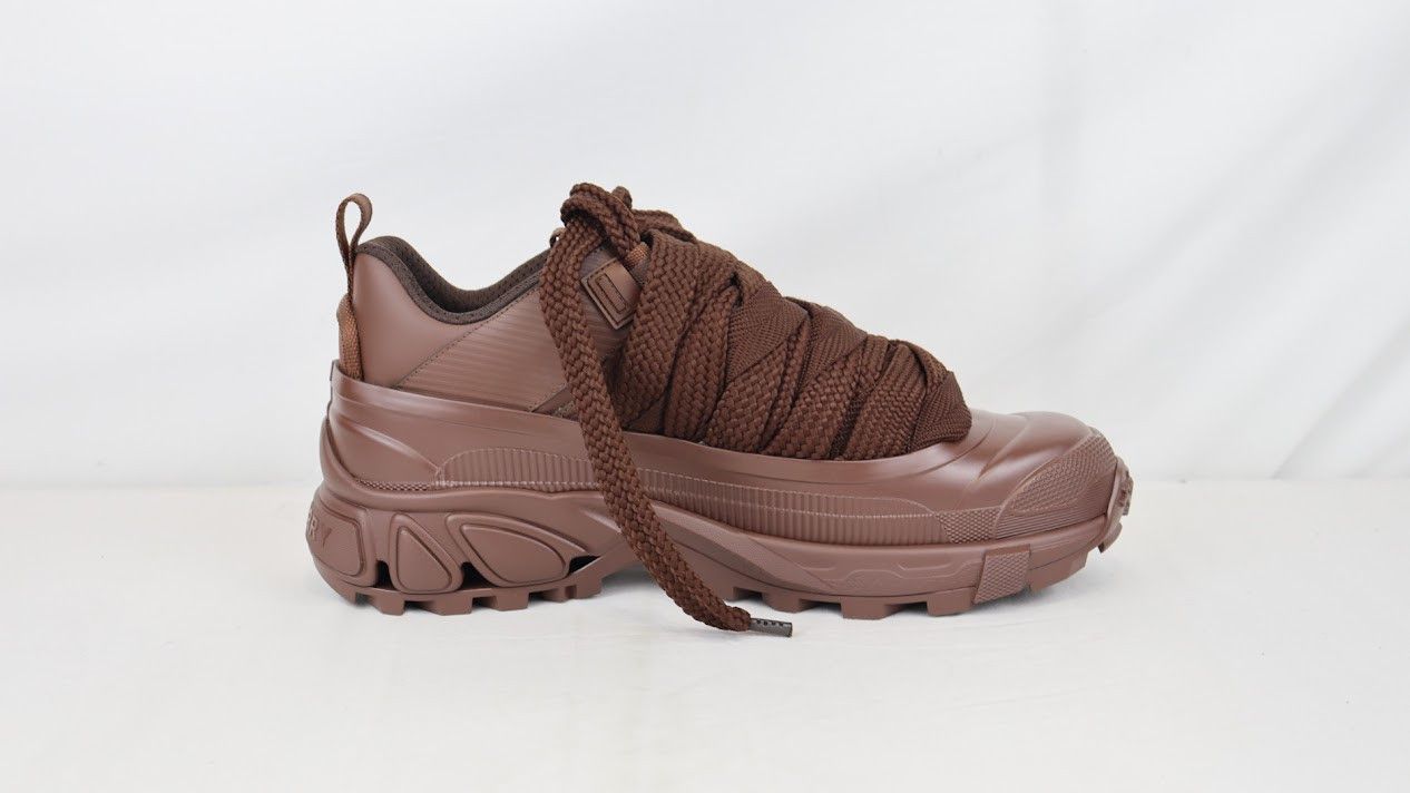 Burberry o1rshd1 Low Top Sneaker on Rubber Sole in Deep Earth Size US 12 / EU 45 - 2 Thumbnail
