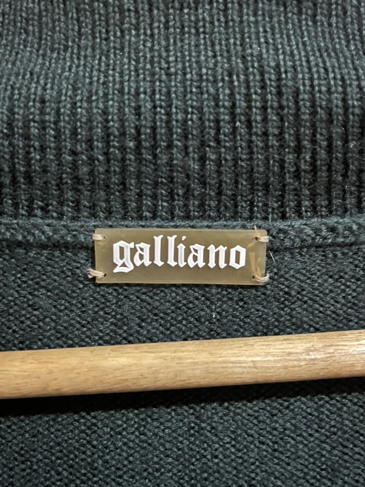 John Galliano Galliano Knitted Sweater Big Side Logo Size US M / EU 48-50 / 2 - 3 Thumbnail