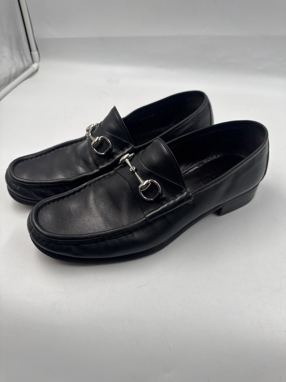 Gucci Accent Horsebit Dress Loafers