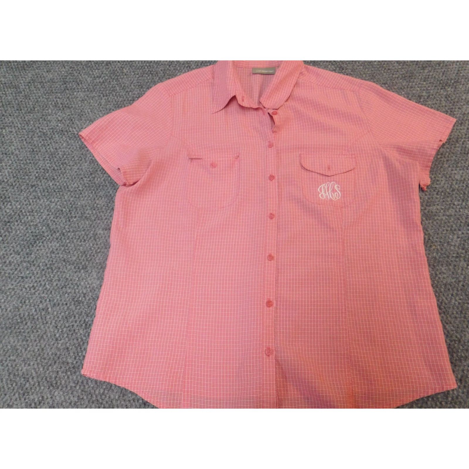 Croft & Barrow Croft & Barrow Womens Blouse Red Plaid Button-Up Large L Short Sleeve Collared Logo Basic Shirt Womens Size L Red Size L / US 10 / IT 46 - 3 Thumbnail