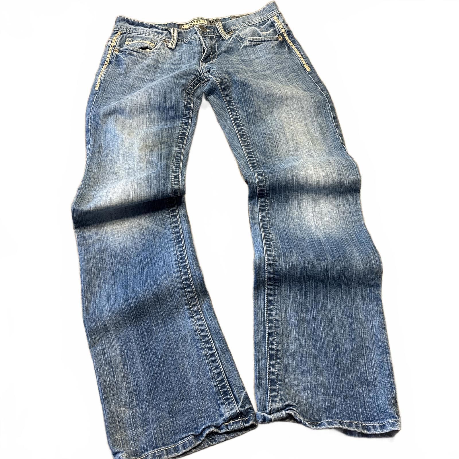 BKE y2k vintage distressed low waisted BKE jeans Size 28" / US 6 / IT 42 - 2 Thumbnail