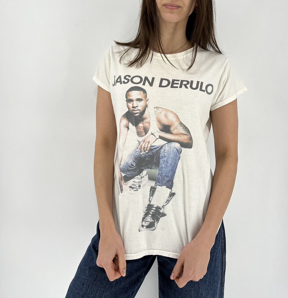 Band Tees Vintage Womens Jason Derulo T-shirt Tattoo World Tour Size Size L / US 10 / IT 46 - 2 Thumbnail