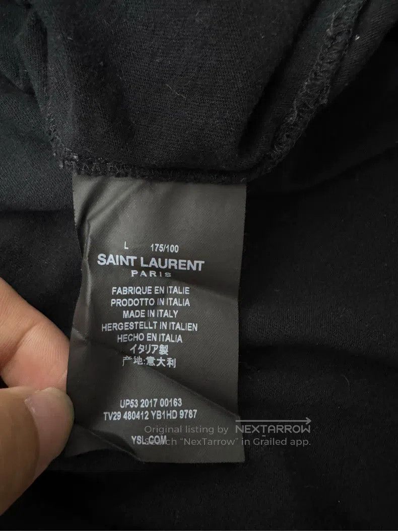 Saint Laurent Paris Saint Laurent Paris Letter-printed LOGO short-sleeved shir Size US L / EU 52-54 / 3 - 4 Thumbnail