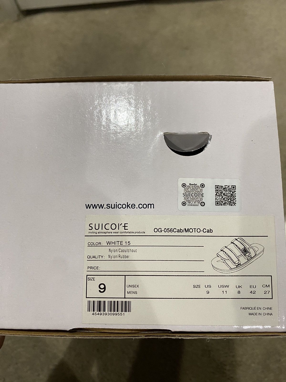 Suicoke White Moto-CAB Sandals Size US 9 / EU 42 - 6 Thumbnail