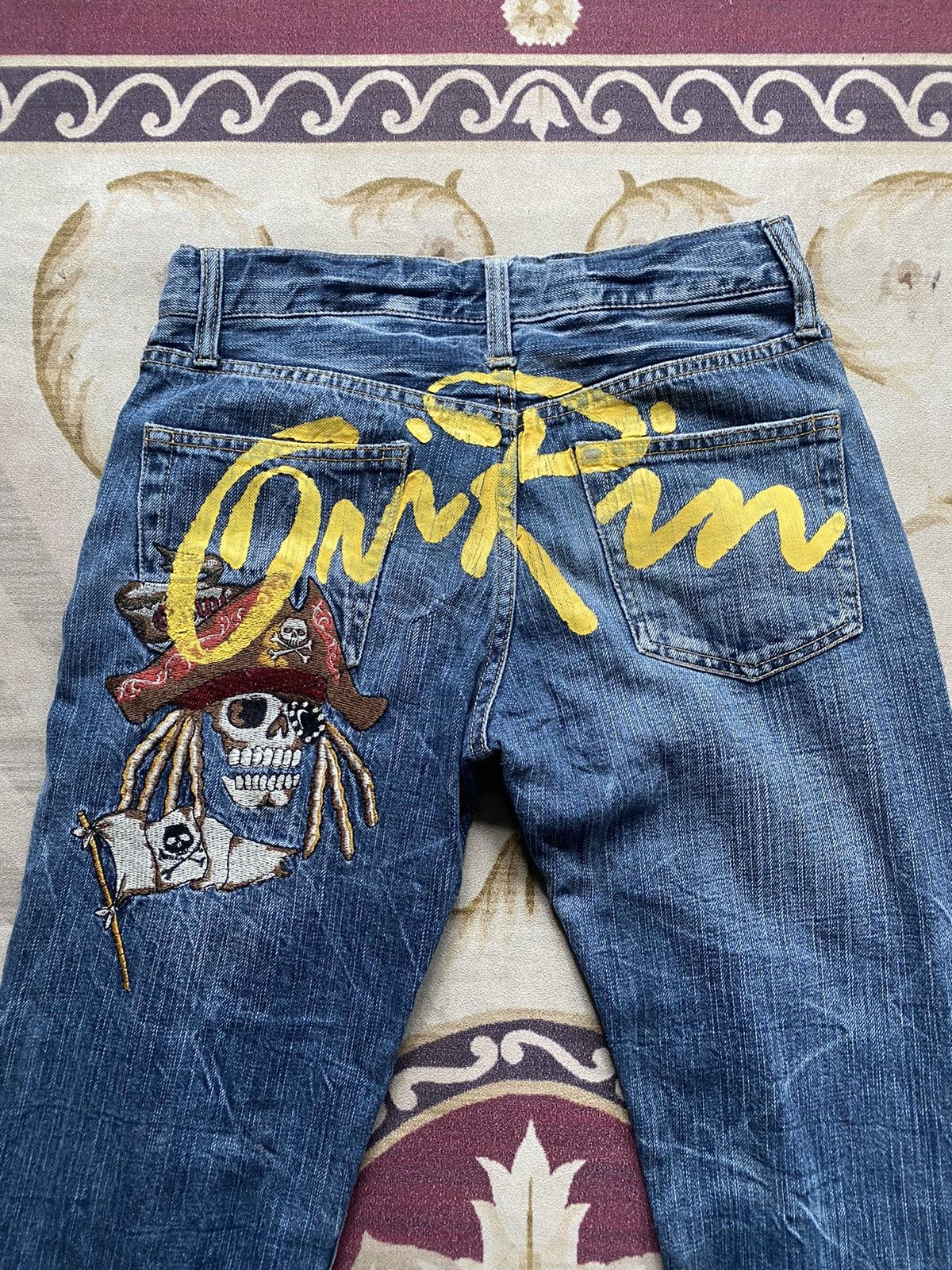 Ed Hardy Vintage Japanese Brand Oririn Lightning Style Size US 28 / EU 44 - 3 Thumbnail