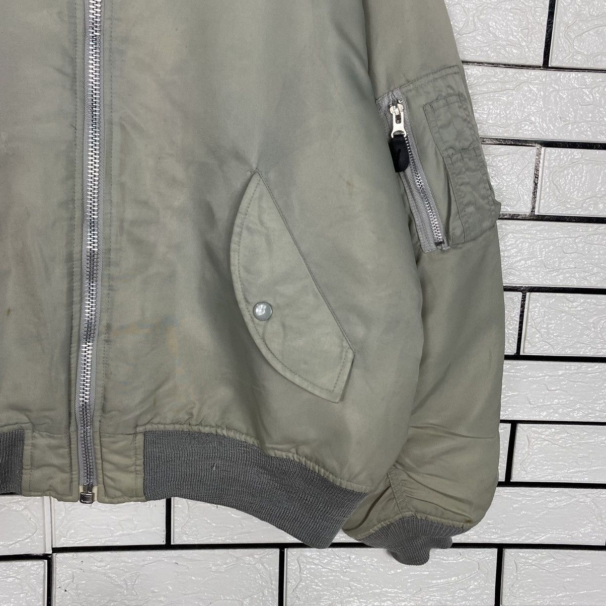 Japanese Brand 📌Vintage Ma-1 Bomber Jacket Military Unbranded Issey Miyake Size US L / EU 52-54 / 3 - 6 Thumbnail