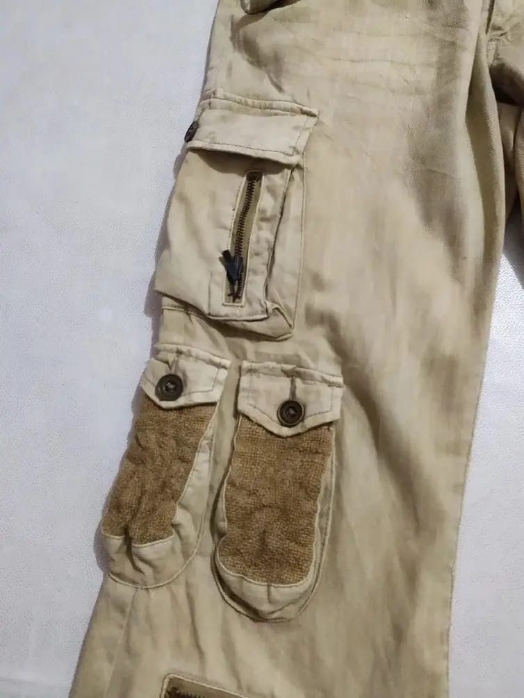 Japanese Brand Daily News Japan Multipocket Cargo Tactical Flared Pants Size US 33 - 5 Thumbnail