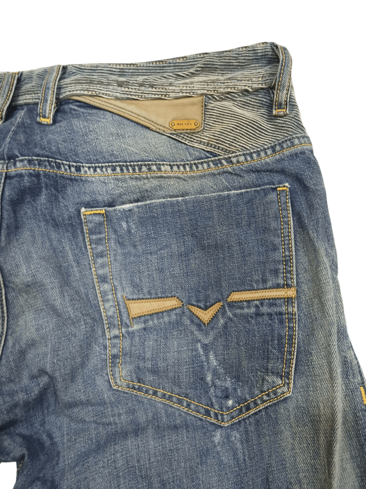 Diesel DIESEL REYHAN DISTRESSED DENIM FLARE JEANS Size US 31 - 14 Thumbnail