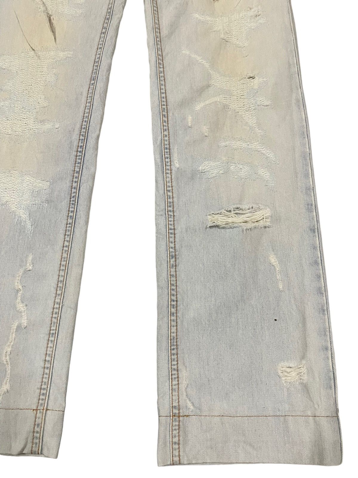 Dolce & Gabbana Vintage Dolce & Gabbana Italy Blue Wash Distressed Jeans Size US 31 - 6 Thumbnail