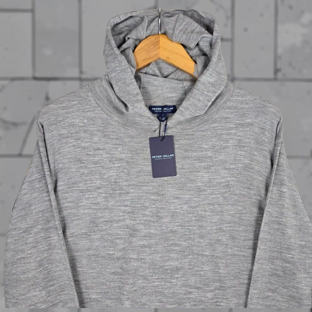 Peter Millar Peter Millar Excursionist Merino Wool Hooded Sweater XL Mens Gray Size US XL / EU 56 / 4 - 1 Thumbnail