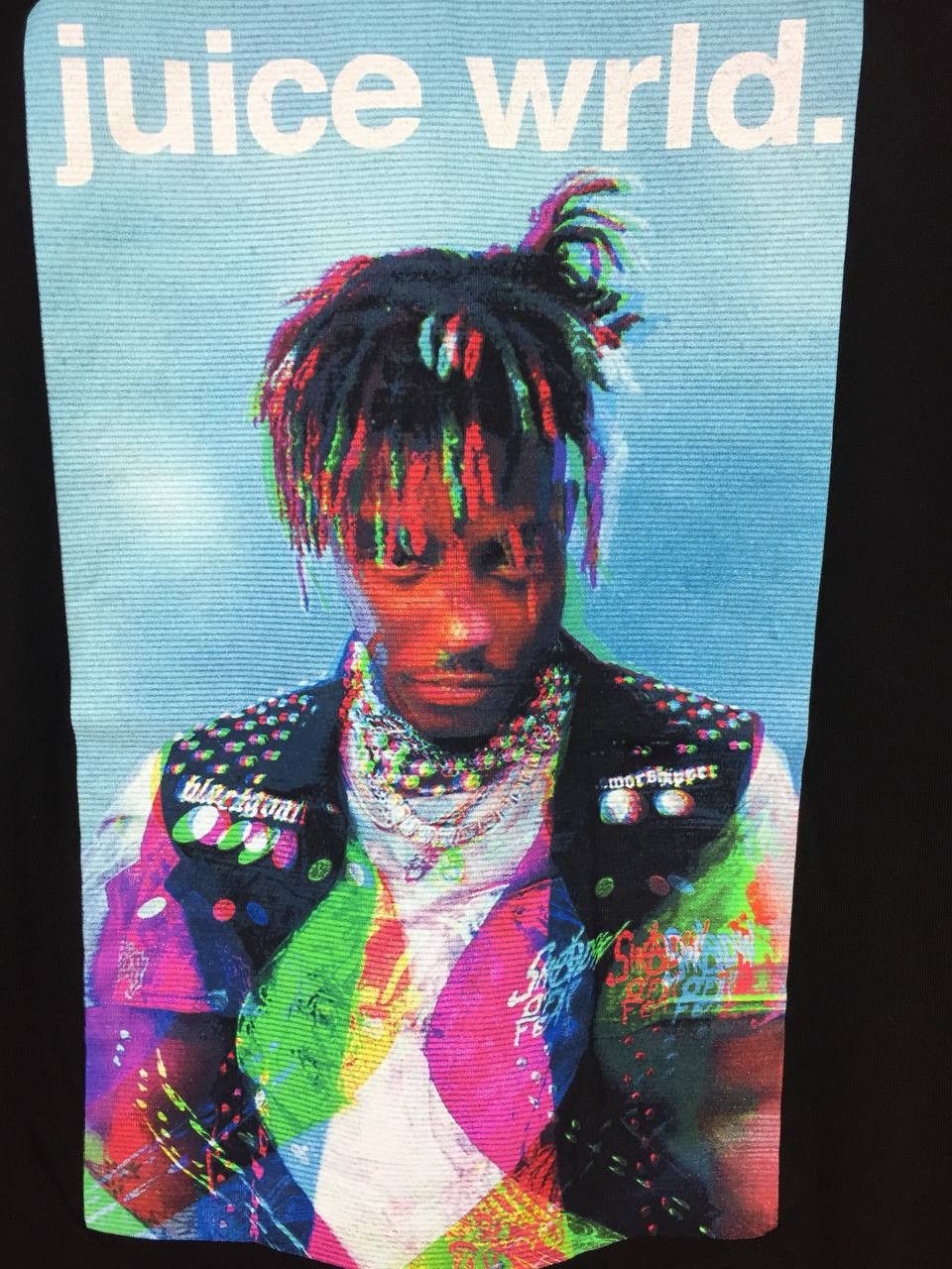 Band Tees × Rap Tees × Vintage Juice Wrld Authentic 999 Holographic Portrait Rap Tee Size US XS / EU 42 / 0 - 3 Thumbnail