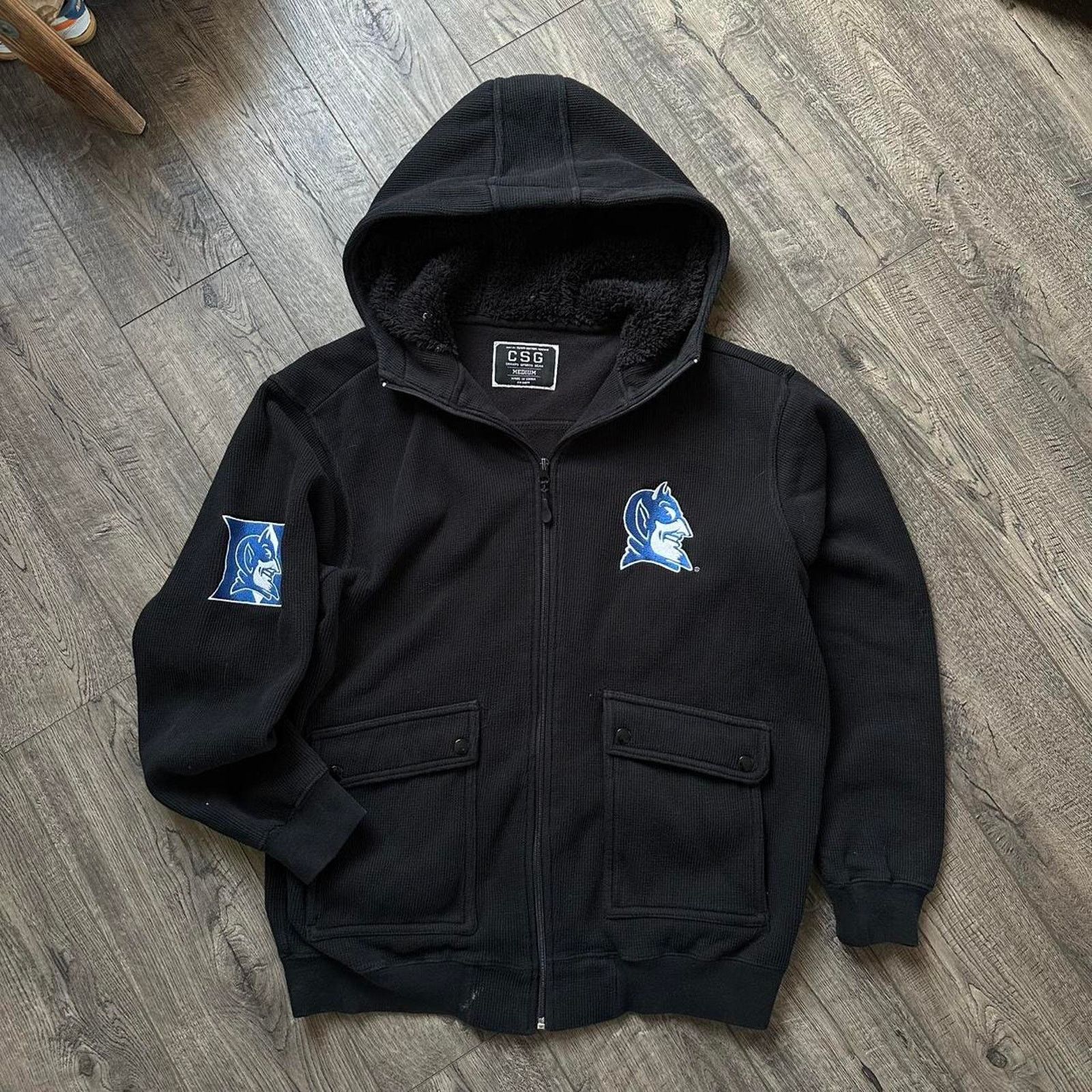NCAA × Vintage vintage Duke NCAA Blue Devils Zip Up Hoodie Sweatshirt Size US M / EU 48-50 / 2 - 1 Thumbnail
