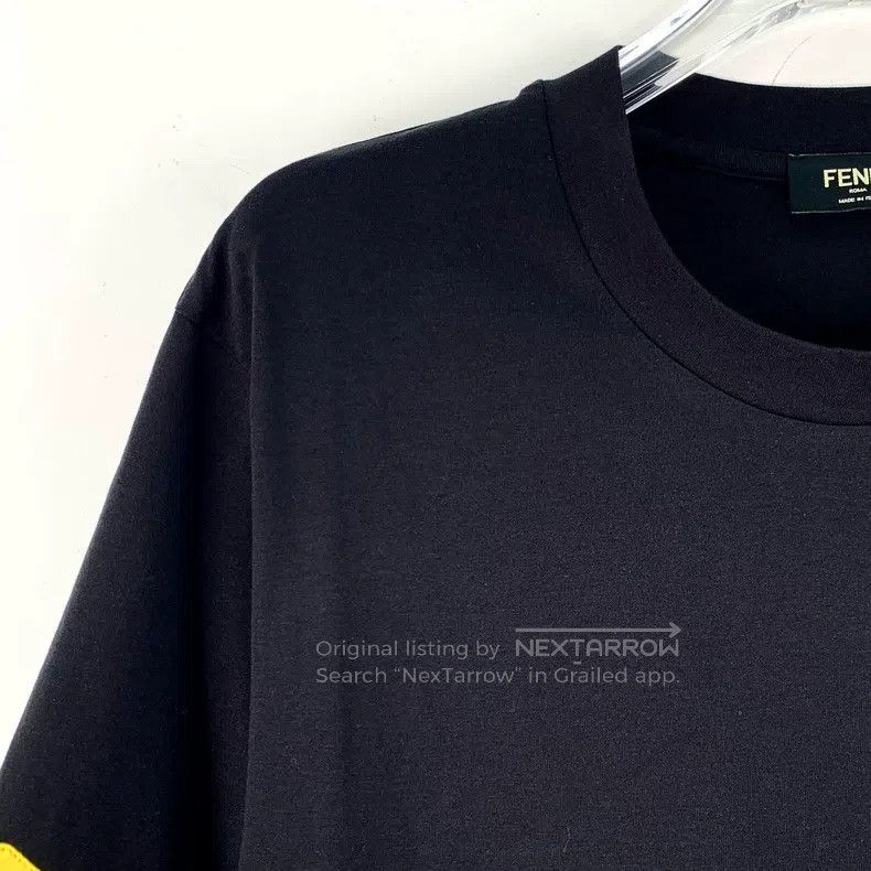 Fendi Fendi Black logo letter combination cotton round neck shor Size US XXS / EU 40 - 3 Thumbnail