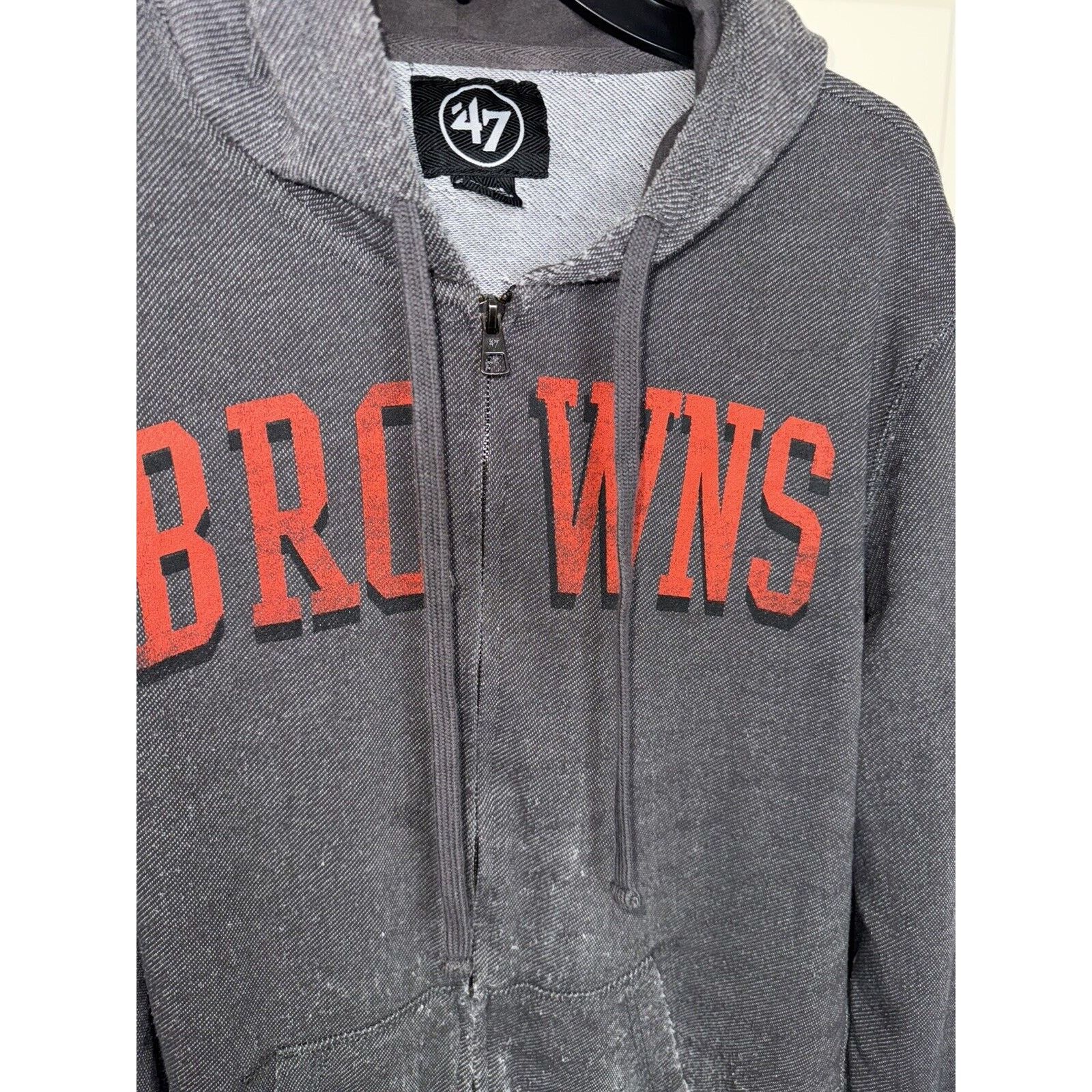 47 Cleveland Browns Vintage Hoodie Gray Men’s XL ‘47 Brand Size US XL / EU 56 / 4 - 4 Thumbnail