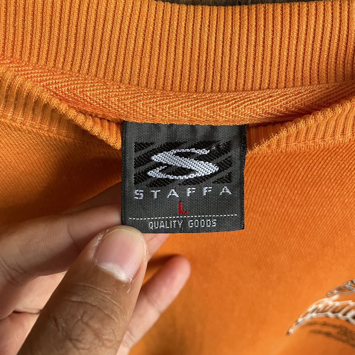 Tribal Streetwear × Vintage Vintage Y2K Staffa Sword Dragon Tribal street Sweatshirt Size US L / EU 52-54 / 3 - 5 Thumbnail