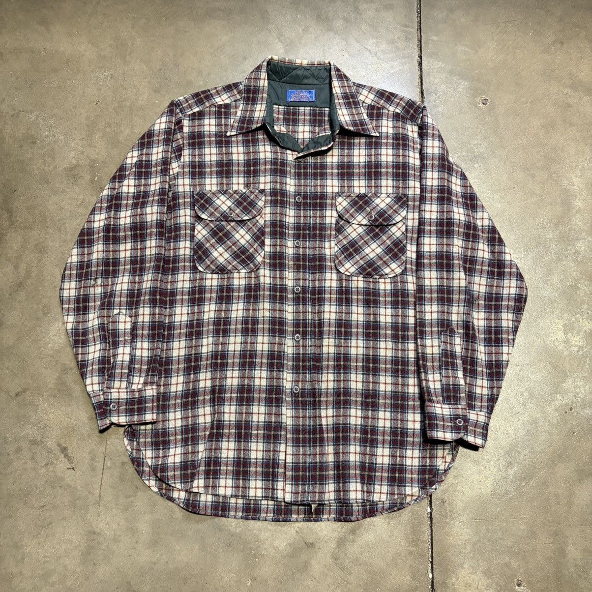 Pendleton Vintage Pendleton Plaid Flannel Shirt Virgin Wool Western Size US L / EU 52-54 / 3 - 2 Thumbnail