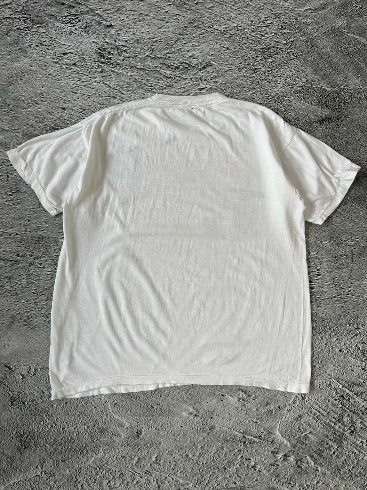Vintage Vintage 90s T-shirt Fuck Iraq Saddam Hussain white Gunox Size US L / EU 52-54 / 3 - 8 Thumbnail