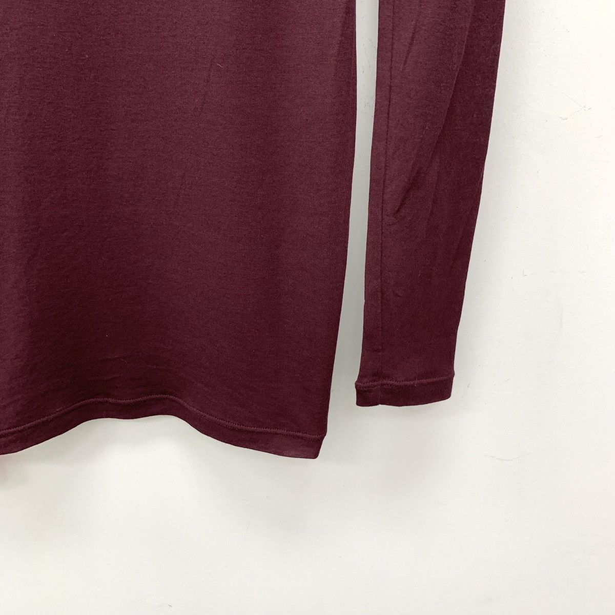 Miu Miu Miu Miu Dark Red Crew Neck Long Sleeve Slim Knit Dress K26WX Size XS / US 0-2 / IT 36-38 - 4 Thumbnail