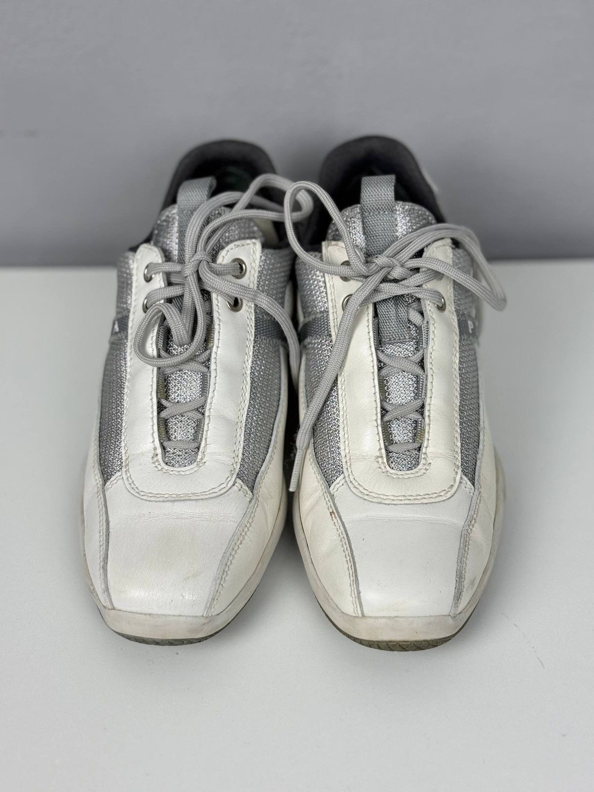 Prada Prada Sport Leather White Low Top Sneakers Mens Size US 6 / IT 36 - 6 Thumbnail