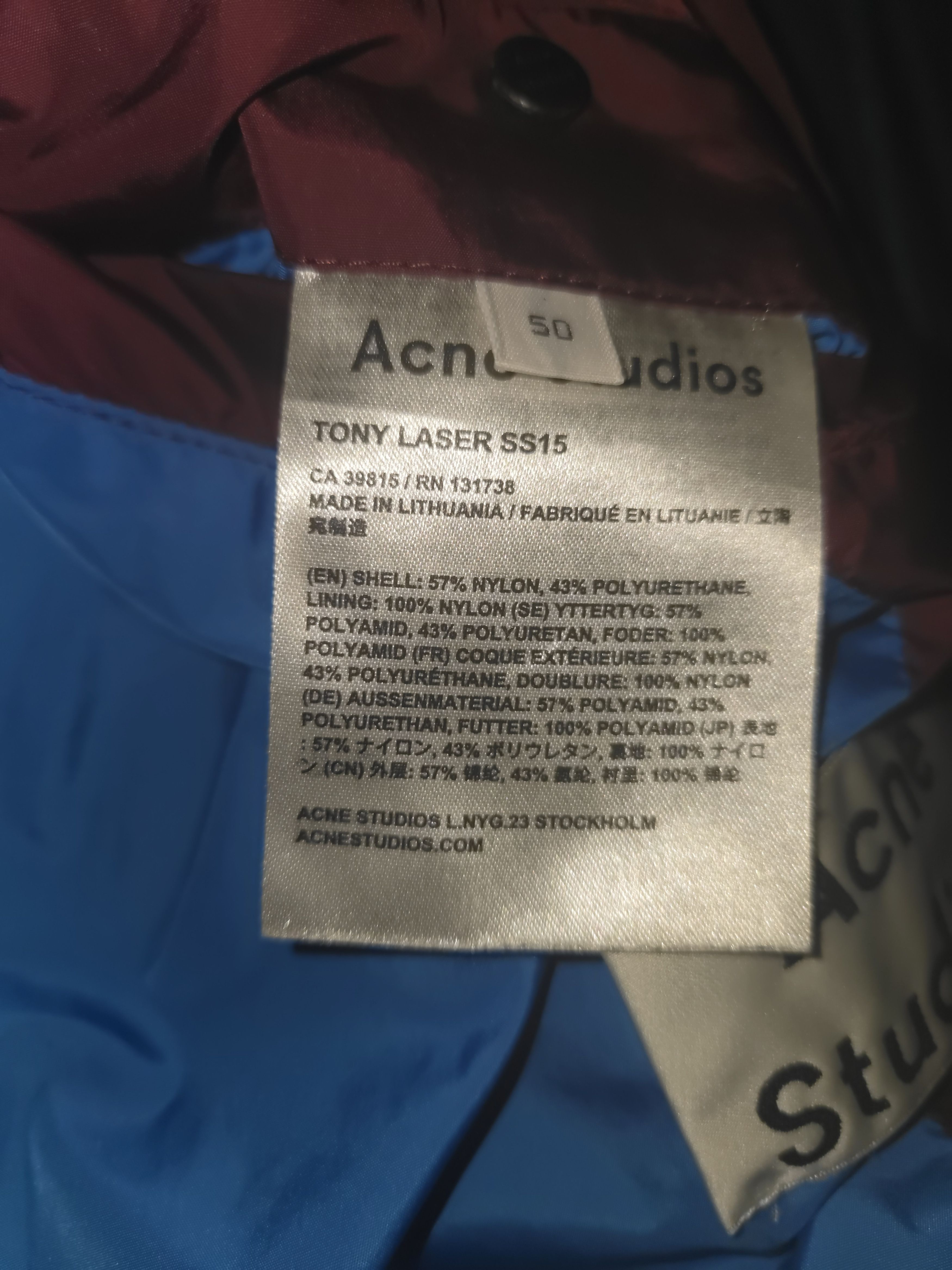 Acne Studios Acne Studio Tony Laser Coach Jacket Size US M / EU 48-50 / 2 - 9 Thumbnail