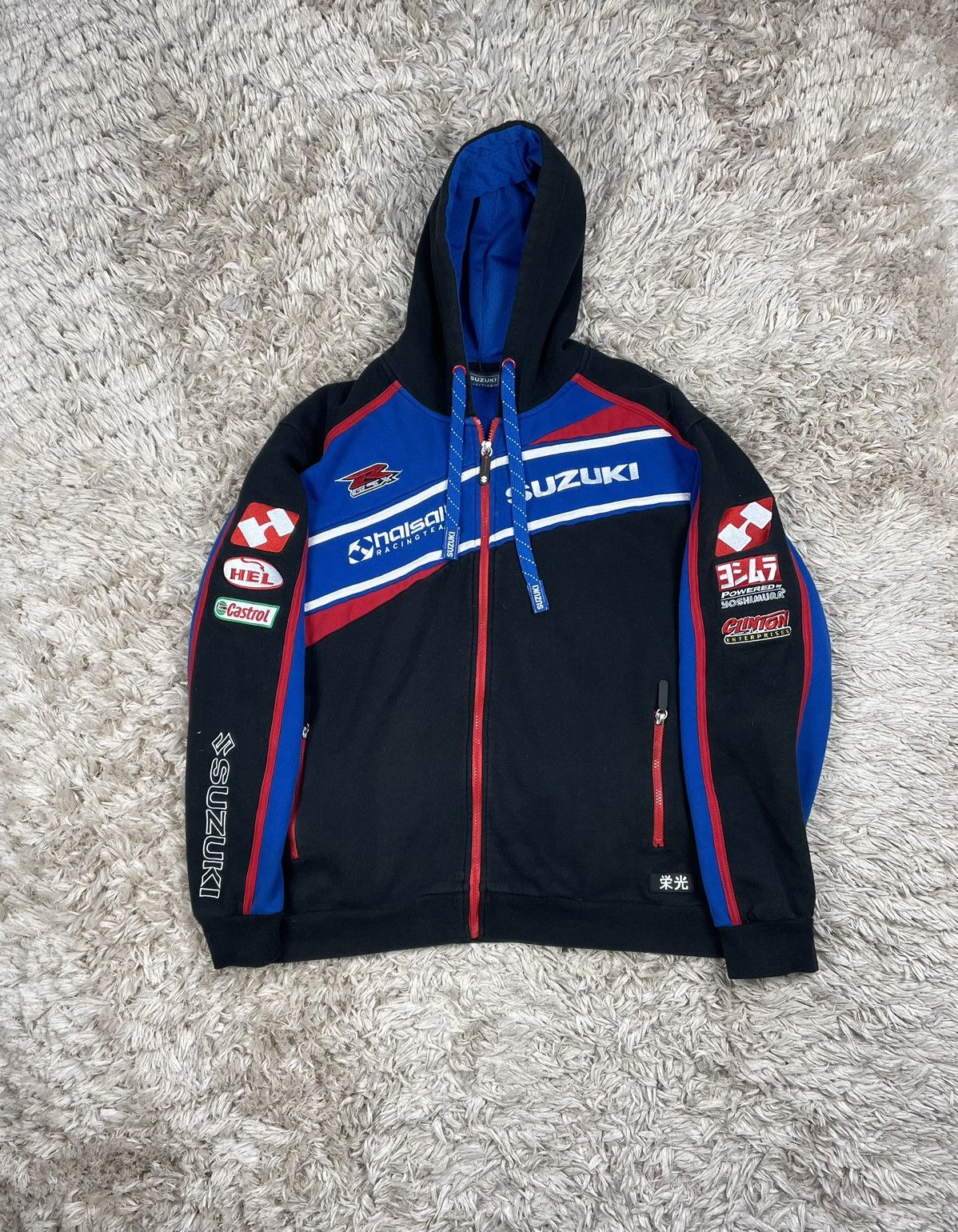 Vintage Suzuki collection racing zip hoodie