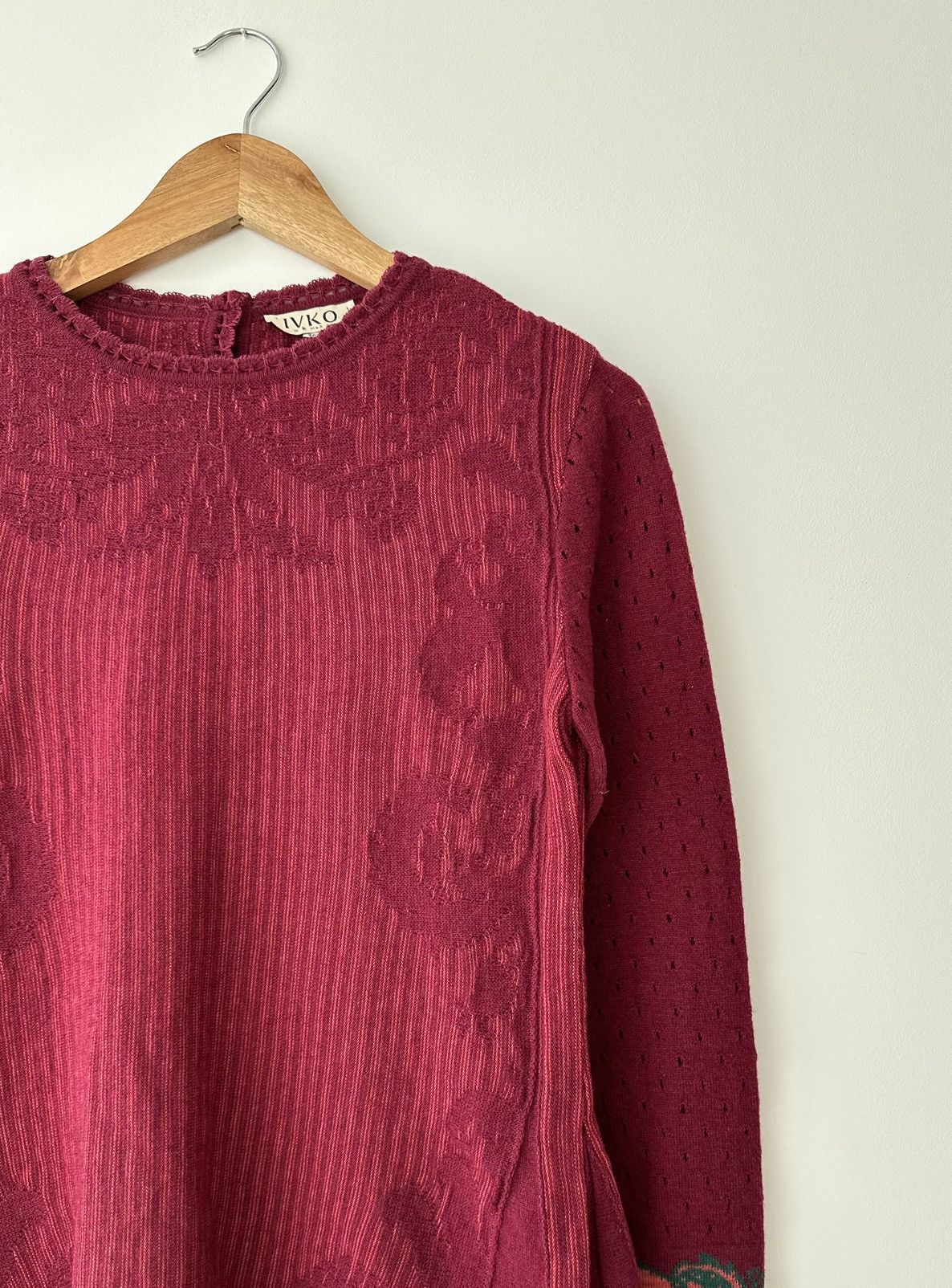 Other IVKO Women's Sweater Jumper 80% Wool 20% Linen Size 36 Size XS / US 0-2 / IT 36-38 - 5 Thumbnail