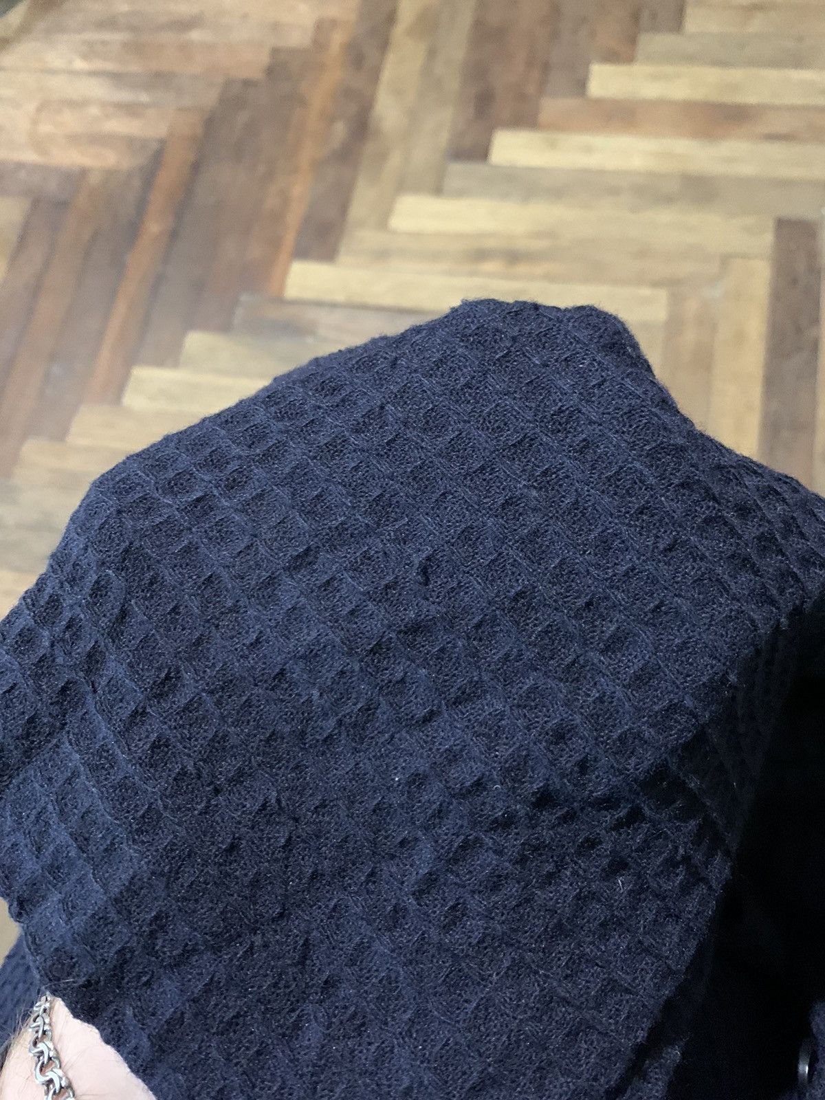 Daniele Alessandrini Daniele Alessandrini Cinquanta Waffle Knit Lana/Wool Blazer Size 48R - 10 Thumbnail