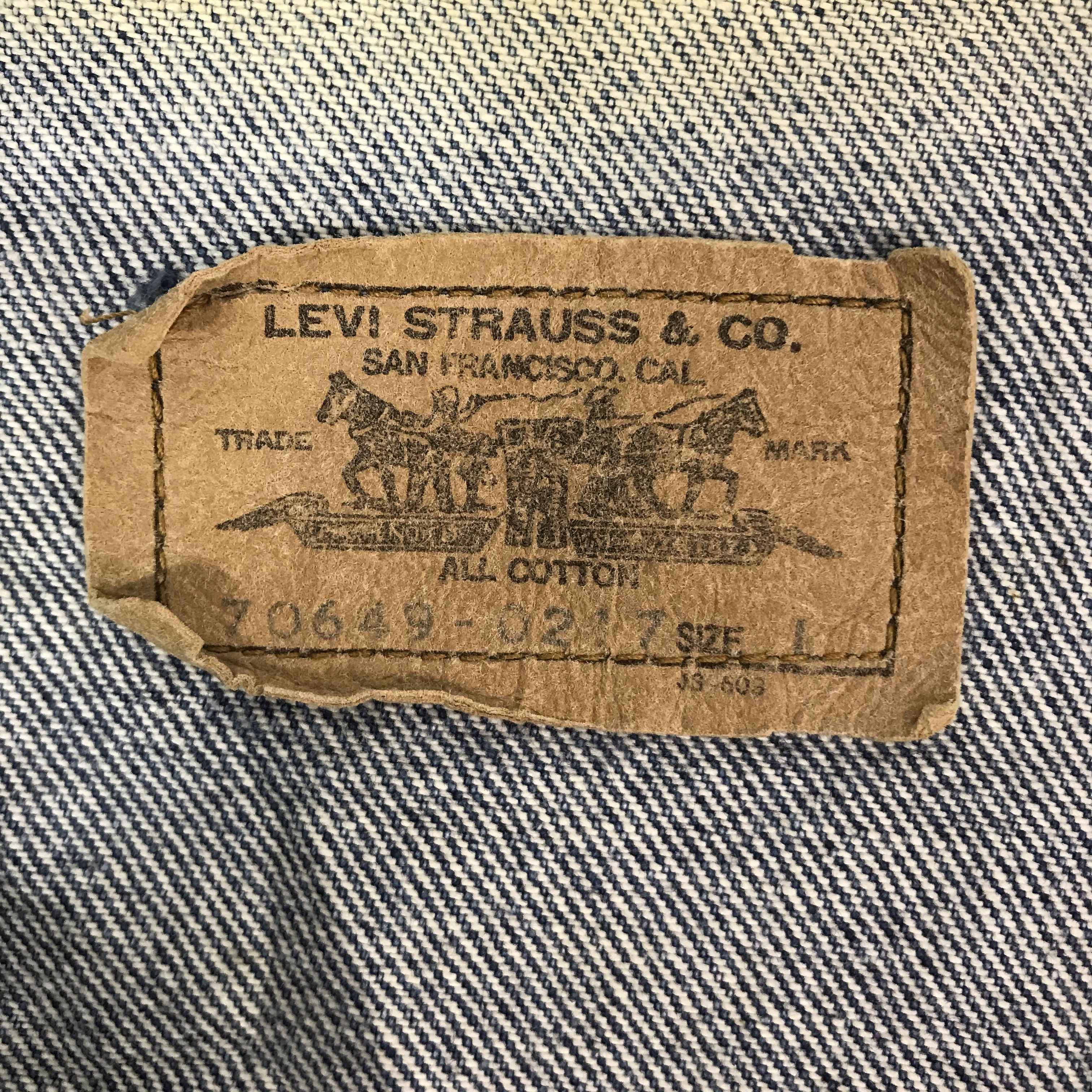 Levi's Vintage Levis strauss tracker denim oreng tag jacket K63B6 Size US L / EU 52-54 / 3 - 9 Thumbnail