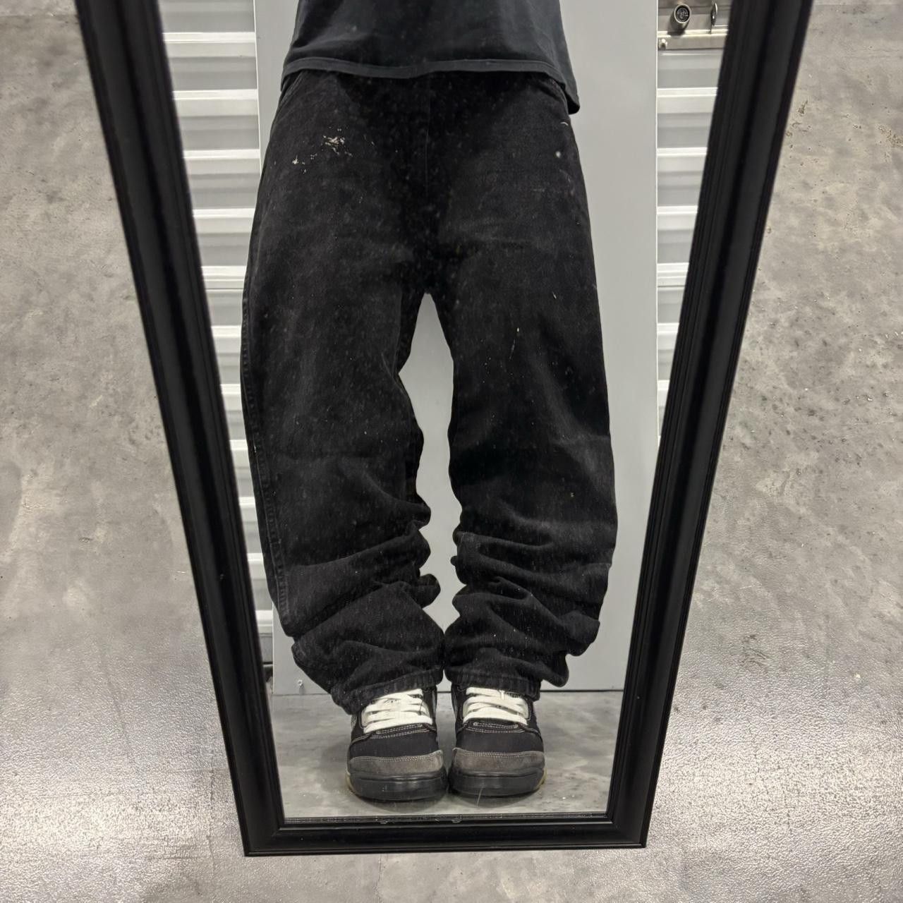 Japanese Brand × Vintage Crazy Vintage Y2K/2000s Grunge Black Skater Denim Jeans! Size US 36 / EU 52 - 1 Thumbnail