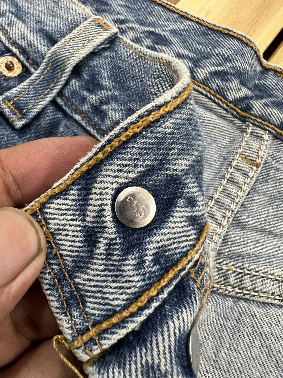Levi's Vintage 90’s Levis 501XX Small e Non Selvedge Denim Jeans Size US 37 - 8 Thumbnail