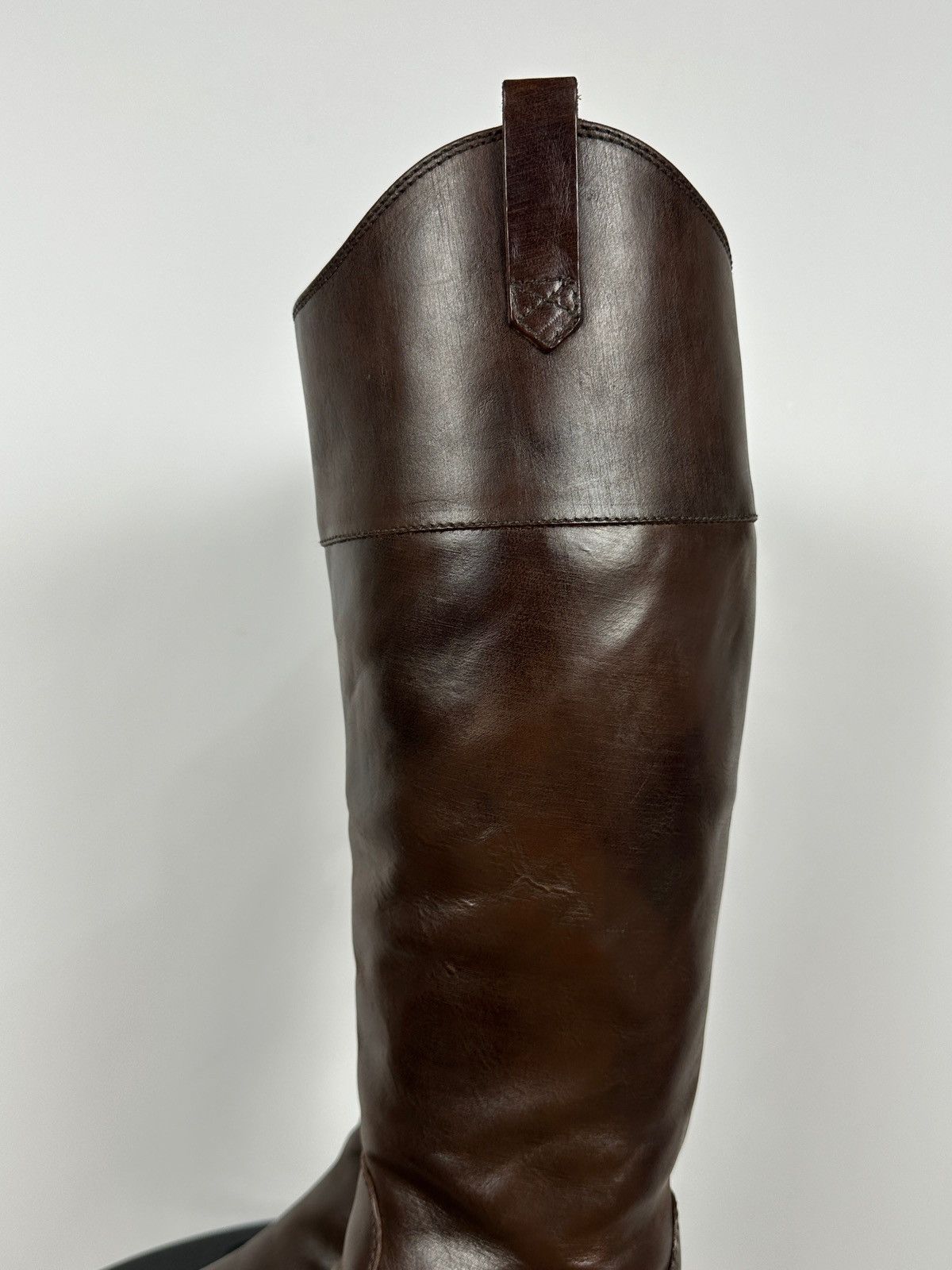 Brunello Cucinelli Brunello Cucinelli Brown Leather Riding Boots Size US 10 / IT 40 - 14 Thumbnail