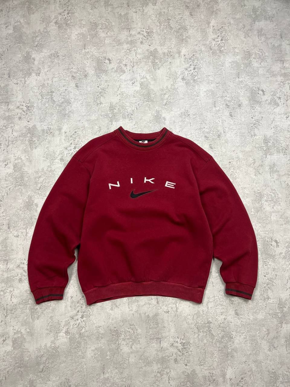 Rare Vintage Nike Sweatshirt Spell Out Embroidered Logo Y2K