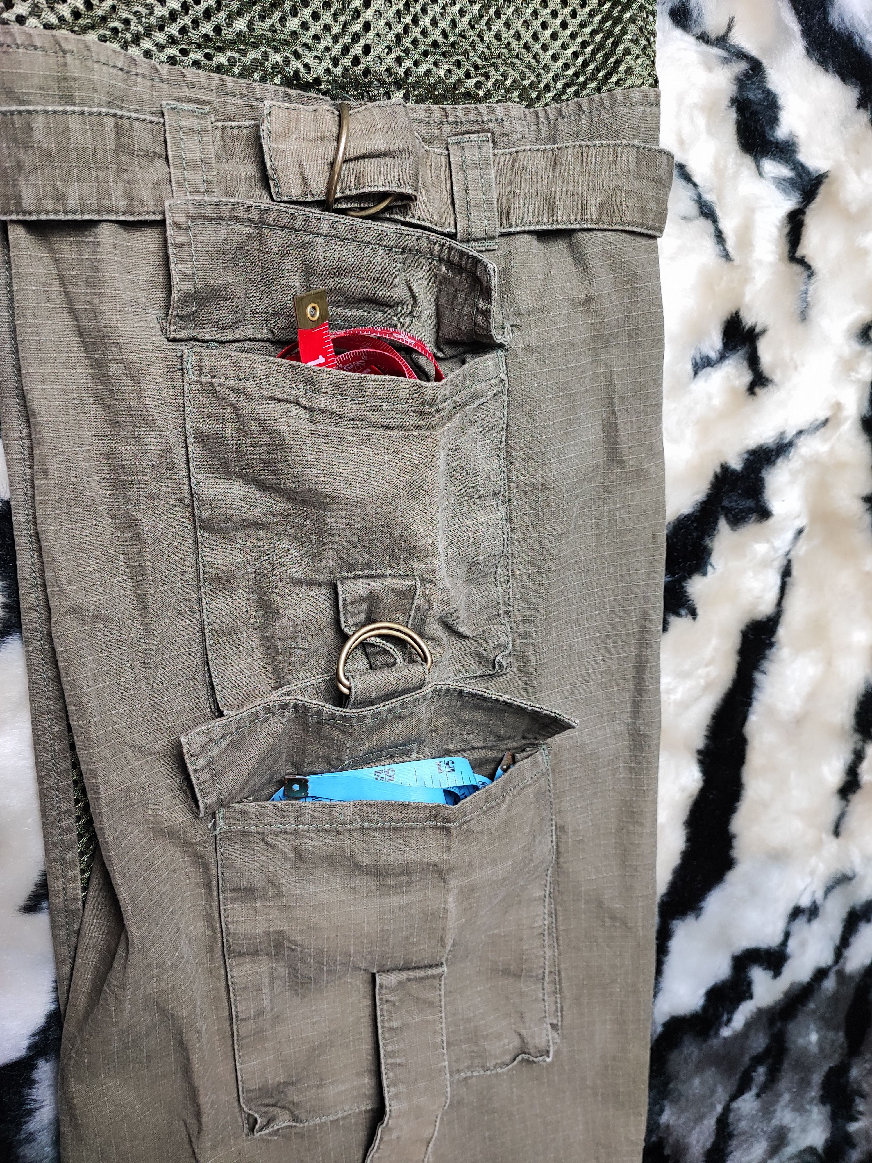 If Six Was Nine Vintage LB-03 Bondage Punk Cargo Mesh Military Pants Size US 28 / EU 44 - 21 Thumbnail