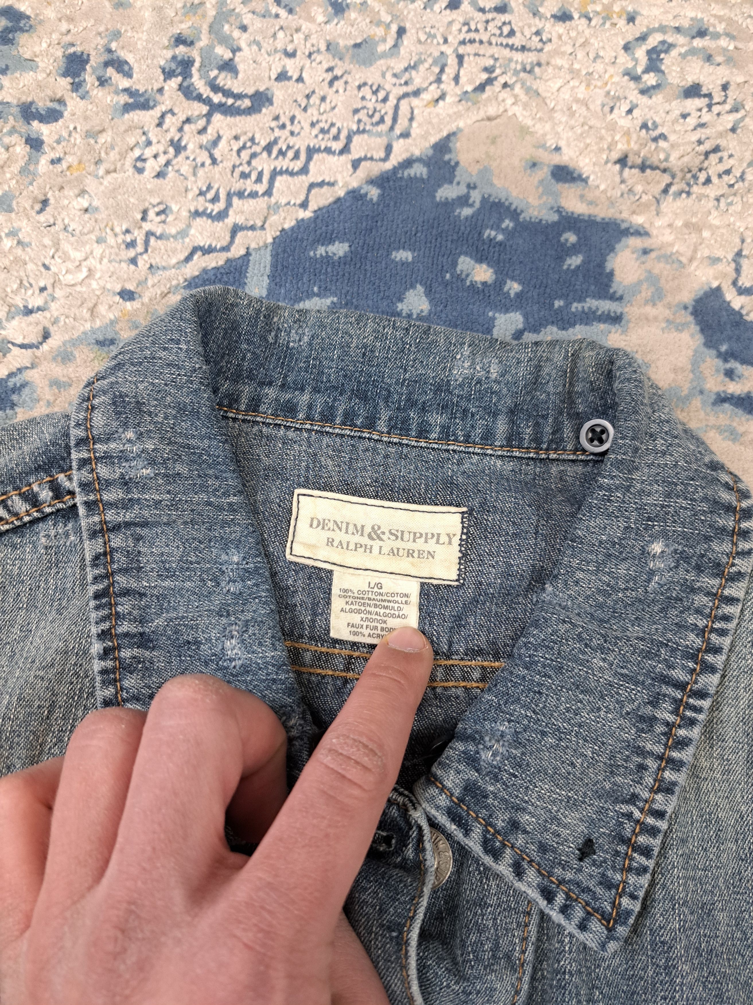 Denim & Supply Ralph Lauren Ralph Lauren Cropped Denim Jacket Vintage Style Size US M / EU 48-50 / 2 - 9 Thumbnail