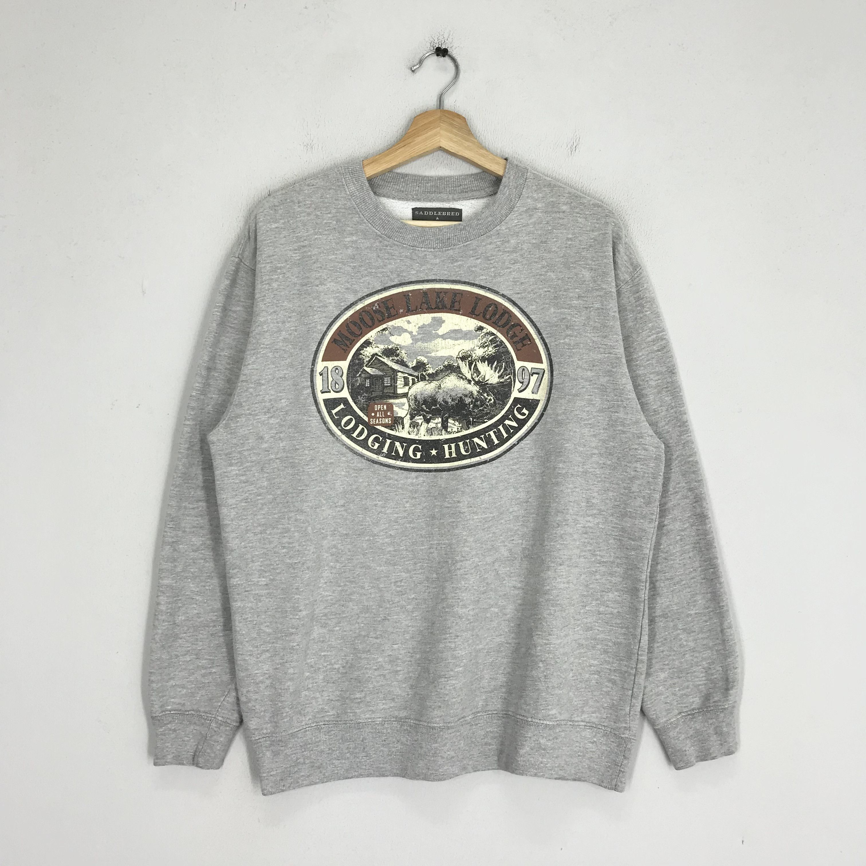 Vintage Vintage Moose Lake Lodge Sweatshirt - 254 Size US M / EU 48-50 / 2 - 1 Thumbnail