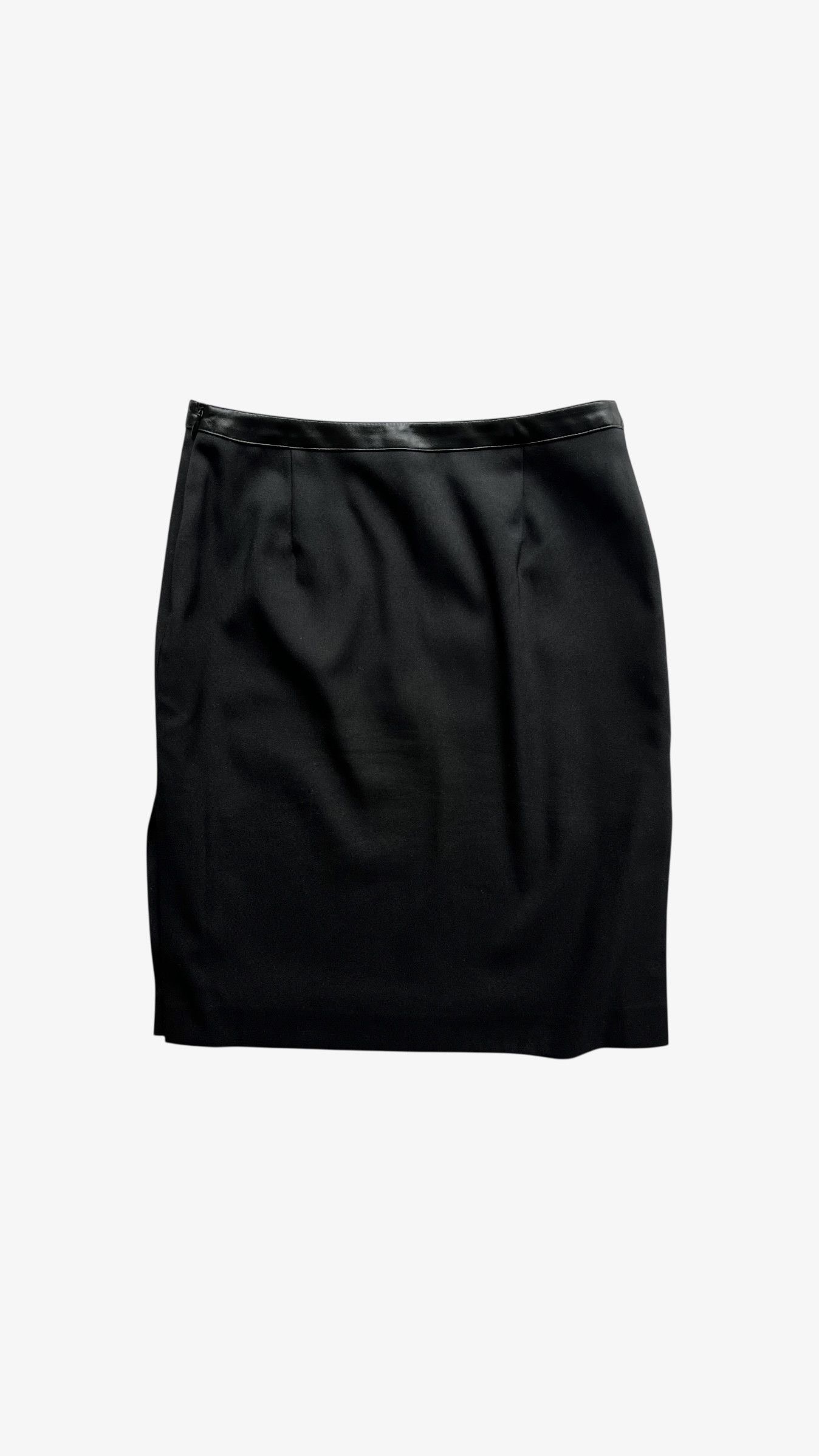 Versace Vintage 90s Women's Versace Jeans Couture Black Slim Skirt Size 27" / US 4 / IT 40 - 3 Thumbnail