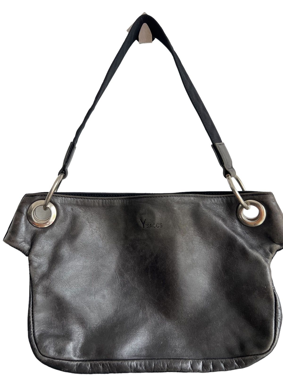 Yohji Yamamoto OG Yohji Yamamoto Y'saccs Hybrid Leather Nylon Tactical Bag Size ONE SIZE - 5 Thumbnail