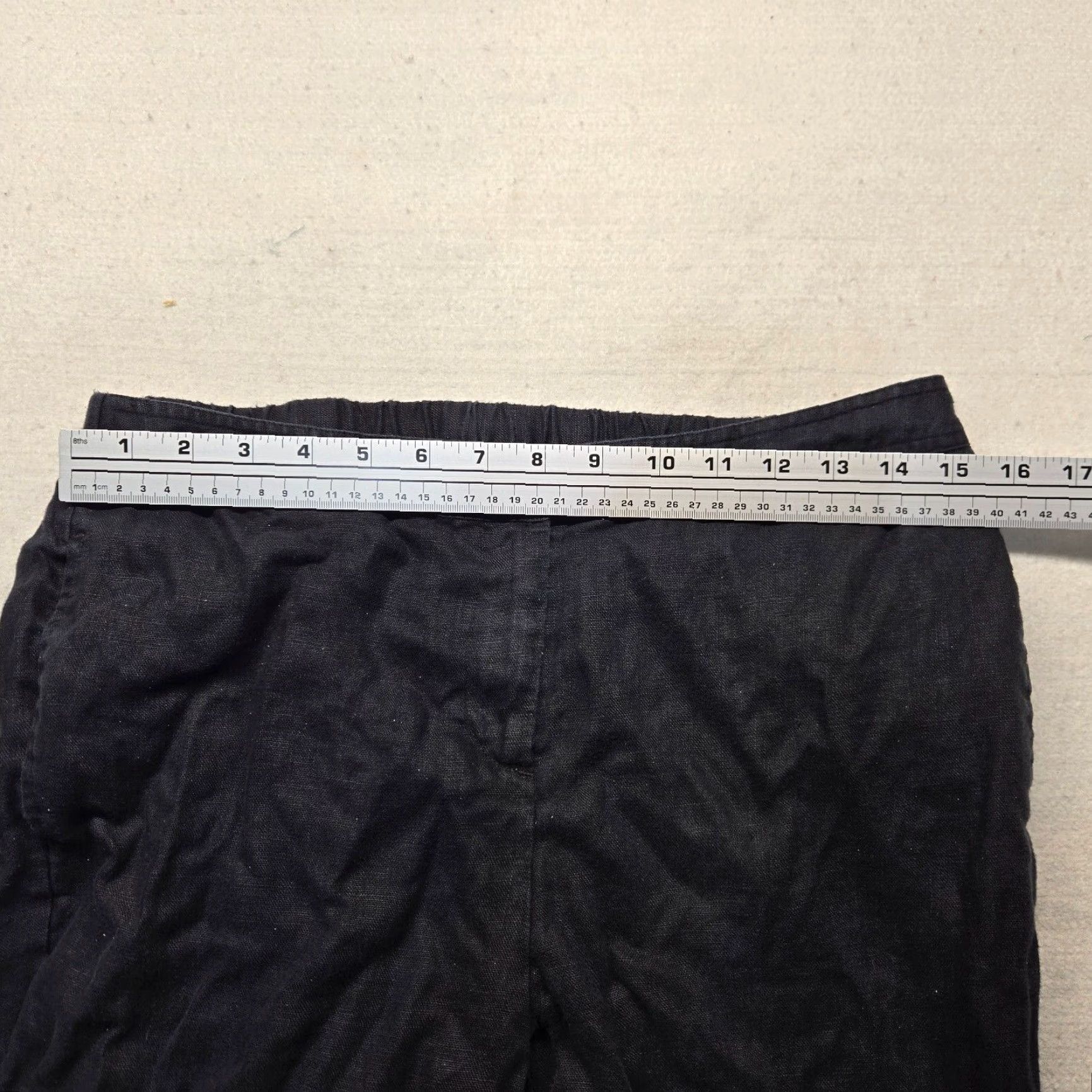 Vintage Kim Rogers Women's Mid-Rise Bootcut Pants Solid Black Rayon Blend Adult 8 Size 30" / US 8 / IT 44 - 4 Thumbnail