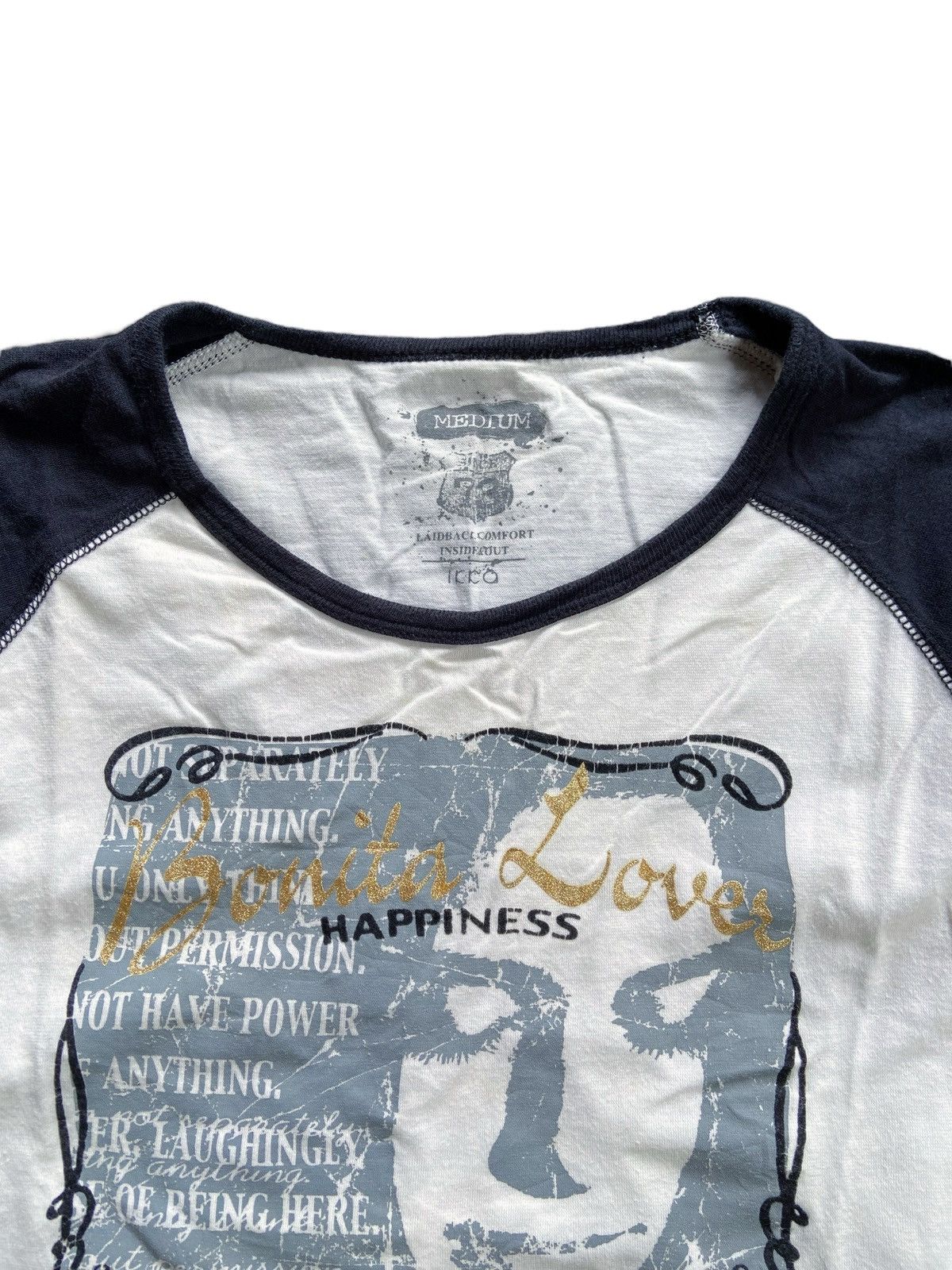 Japanese Brand IKKA POEM RAGLAN LONG SLEEVE Size US M / EU 48-50 / 2 - 5 Thumbnail
