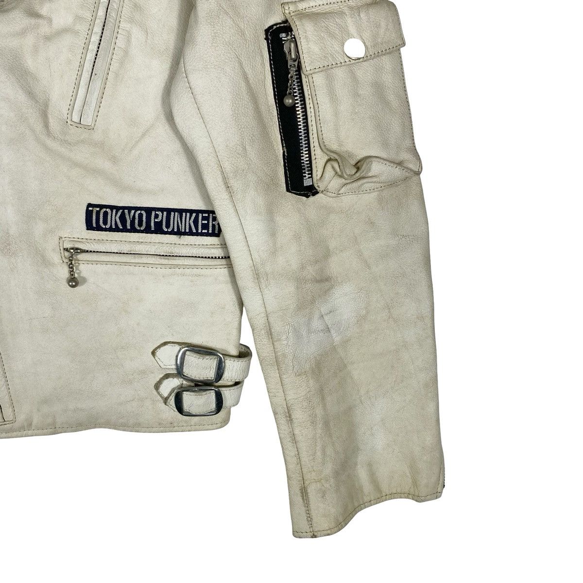 Japanese Brand Vintage Jimsinn Tokyo Punker Leather Jacket Size US S / EU 44-46 / 1 - 8 Thumbnail
