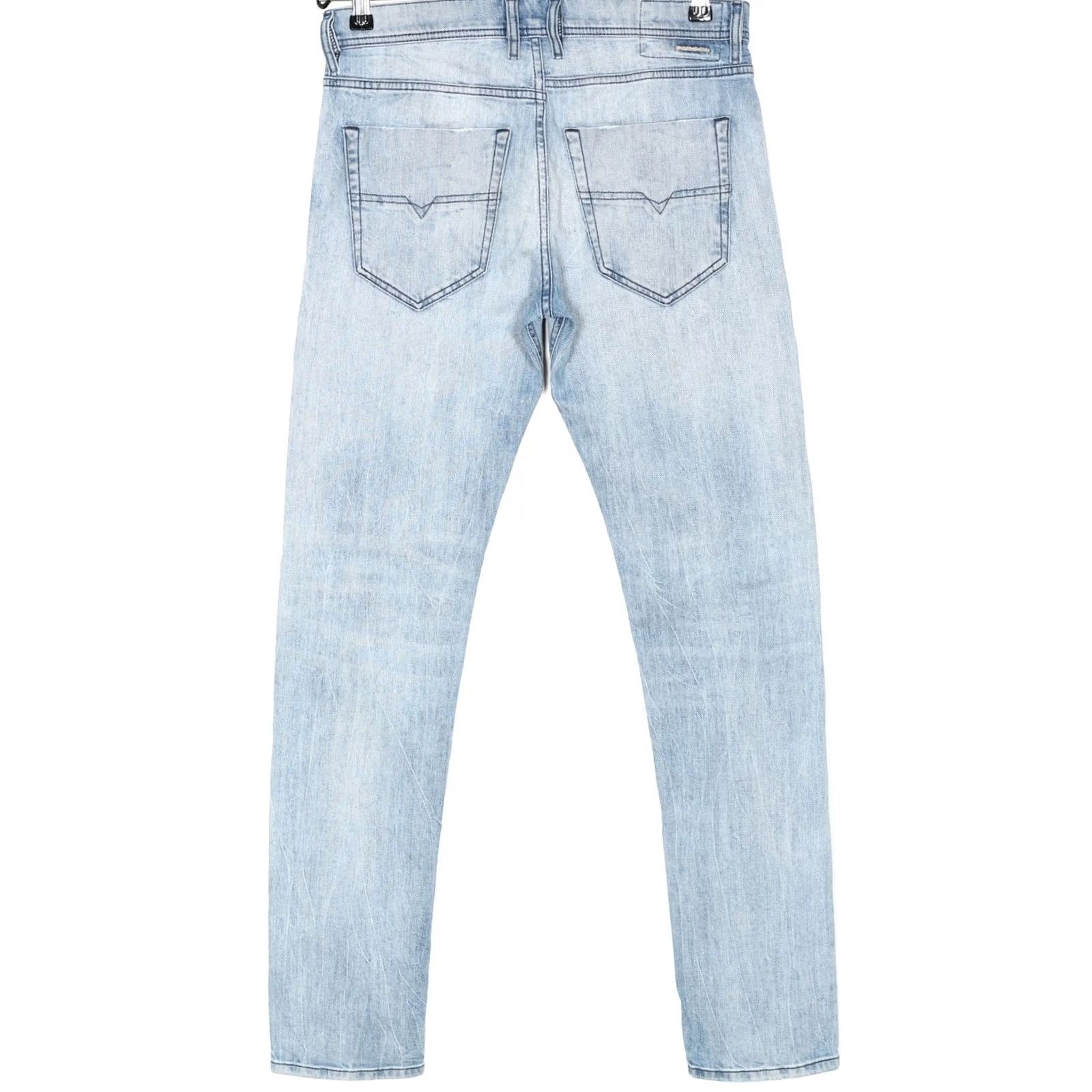 Diesel DIESEL TEPPHAR 081AL Jeans Men Slim Carrot Stretch DZ5519 W29 L32 Blue 5-Pocket Denim Cotton Elastane Mid Rise 32in Inseam Mens Size US 29 - 2 Thumbnail