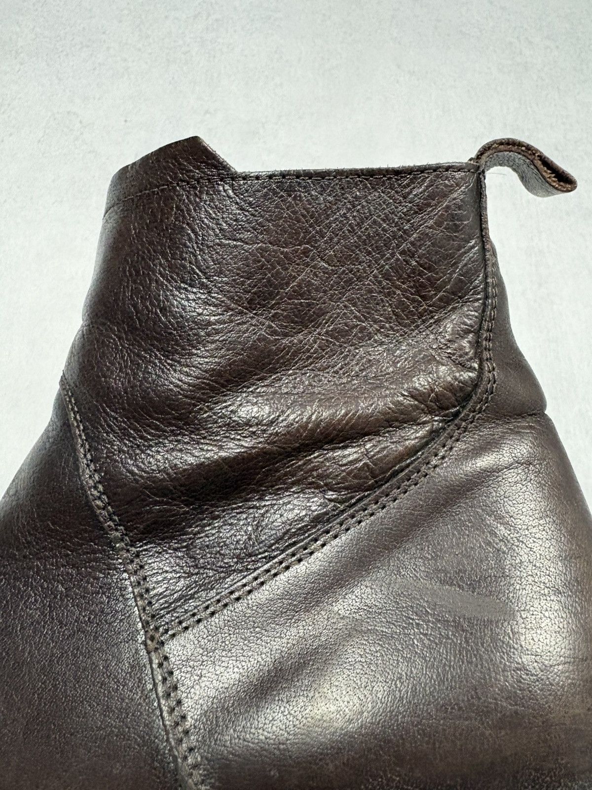 MoMA MOMA Handmade Distressed Brown Leather Zip Ankle Boots EU 41 Size US 8 / EU 41 - 6 Thumbnail