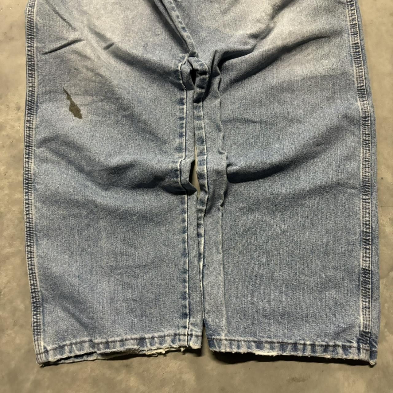 Japanese Brand × Vintage Crazy Vintage Y2K/2000s Baggy Carpenter Skater Workwear Denim Jeans! Size US 38 / EU 54 - 6 Thumbnail