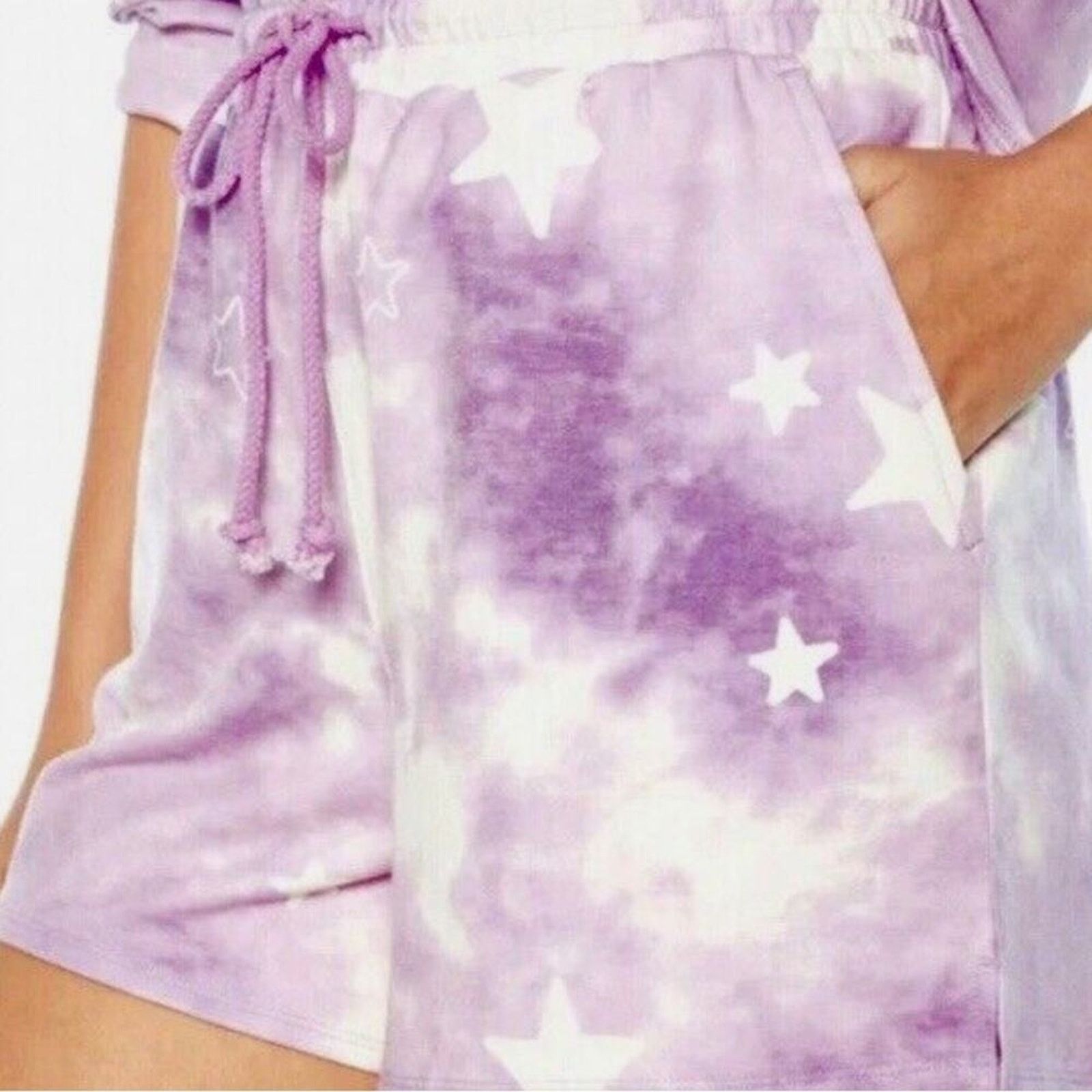 Wildfox Wildfox Soft Sweatshirt Short Lounge Set PJs Purple Size L Size L / US 10 / IT 46 - 2 Thumbnail