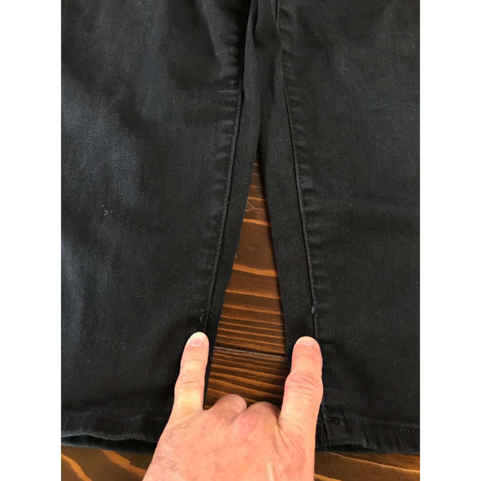 Vintage VINTAGE Earl Jeans Capri Women's 16W Black Denim Embroidered Jeweled AN#89302 Capri Women Size 38" / US 16 / IT 52 - 6 Thumbnail