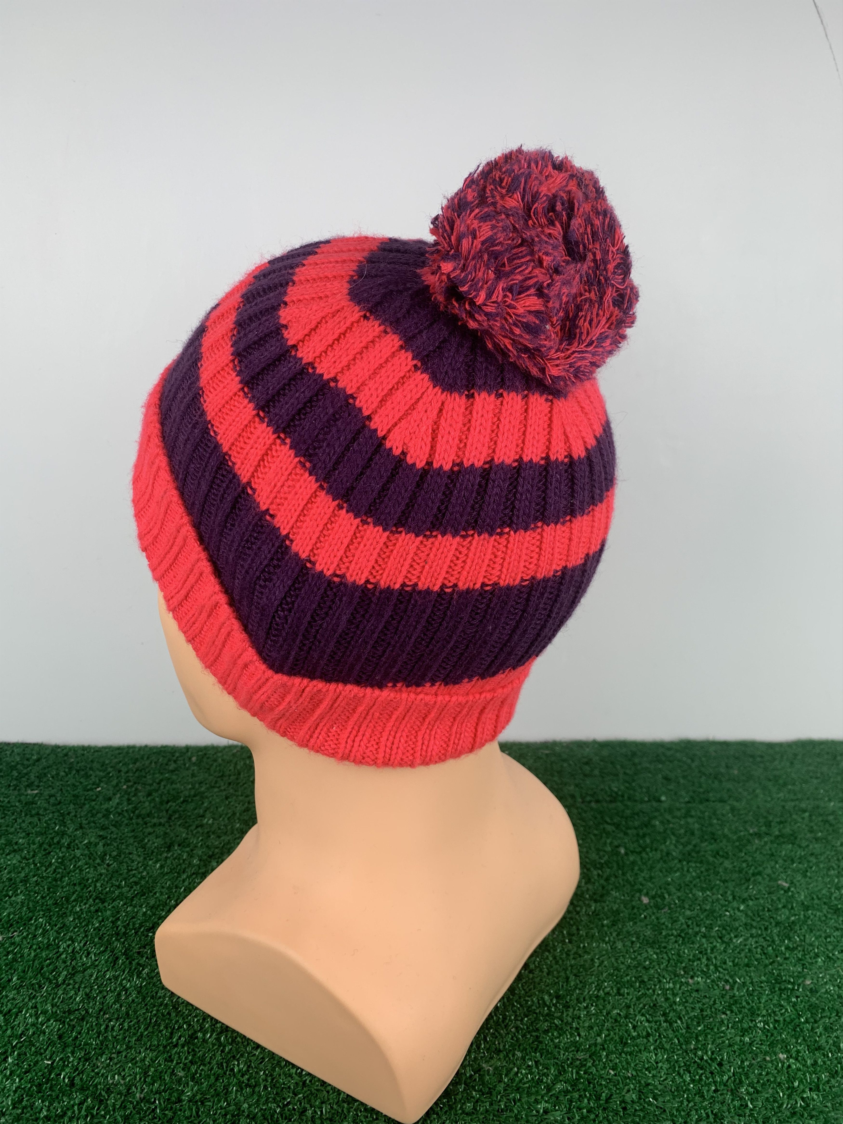 The North Face The North Face Stripes Snow Cap Beanie Hat BA0001 Size ONE SIZE - 3 Thumbnail