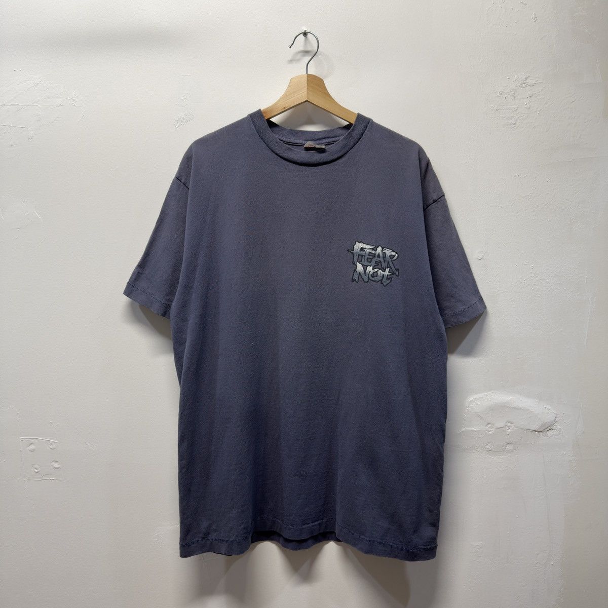 No Fear 90s No Fear Faded Jesus Shirt ERD Grunge Chrome Distressed Size US XXL / EU 58 / 5 - 2 Thumbnail