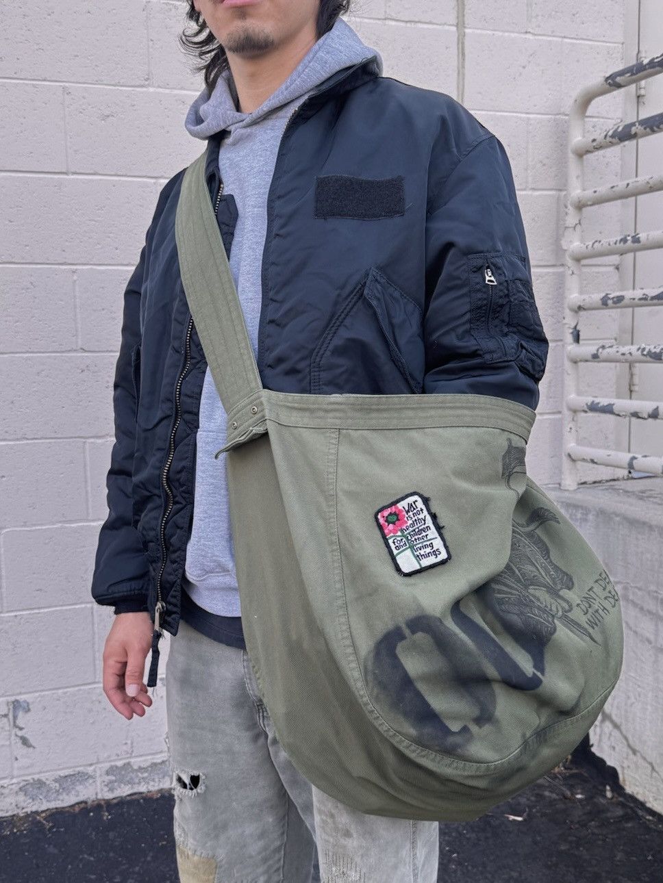 Other VTG Inspired Messenger Newspaper Boy Shoulder Riveted Bag Size ONE SIZE - 3 Thumbnail