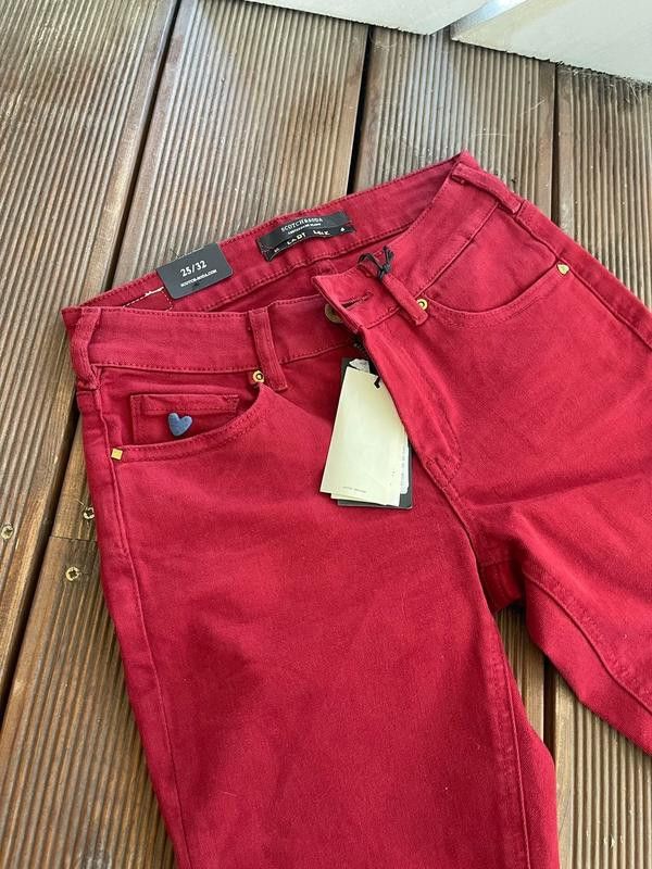 Maison Scotch × Scotch & Soda Scotch&Soda Ralston Teen Jeans Red Skinny Size 25" / US 0 / IT 36 - 1 Thumbnail